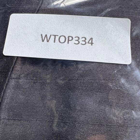 Dana Buchman 100% Silk Zip Up Fitted Peplum Shell Top Blouse Dark Brown Size 8 - Picture 8 of 8